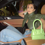 Autumn/Winter Women's Stand Collar Faux Leather Short Puffer Cotton Vest