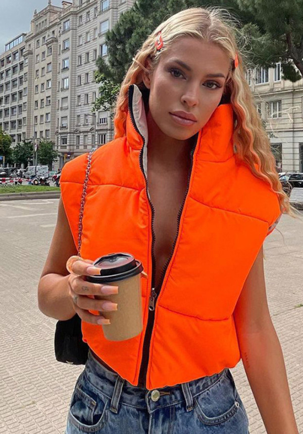 Autumn/Winter Women's Cotton Puffer Short Vest