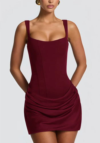 Women Strapless Mini Dress