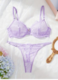 Women Lace Bra Panties Sexy Lingerie Two-Piece Set