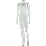 Women Solid Sexy Off-Shoulder Long-Sleeve Dress