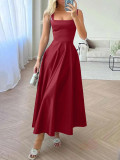 Women Strappy Evening Birthday Party Elegant Maxi Dress（Processing time need 3-6 days）