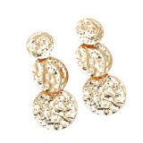 Women's Fashion Jewelry Gold Geometric Irregular Lava-Style Stud Earrings