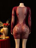 Women Bodysuit Hollow Out Sexy Lingerie