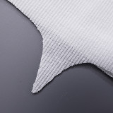 Summer Women's Letter Beaded Tight-Fitting Irregular Sexy T-Shirt