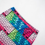 Summer Women's Street Style Printed Bodycon Mini Skirt