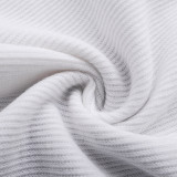 Summer Women's Letter Beaded Tight-Fitting Irregular Sexy T-Shirt