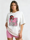 Summer Women's Trendy Cotton Cartoon Print T-Shirt