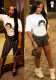 Women's Trendy Moon Print Stretch Slim-Fit Top & Pants Set