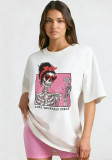 Summer Women's Trendy Cotton Cartoon Print T-Shirt