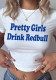 Summer Women's Letter Print Slim-Fit Cotton Crop T-Shirt
