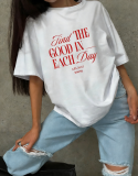 Summer Women's Trendy Cotton Short Sleeve T-Shirt