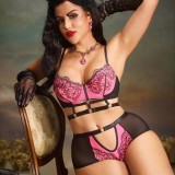 Sexy Lingerie Embroidery Mesh See-Through Bra & Panty Set