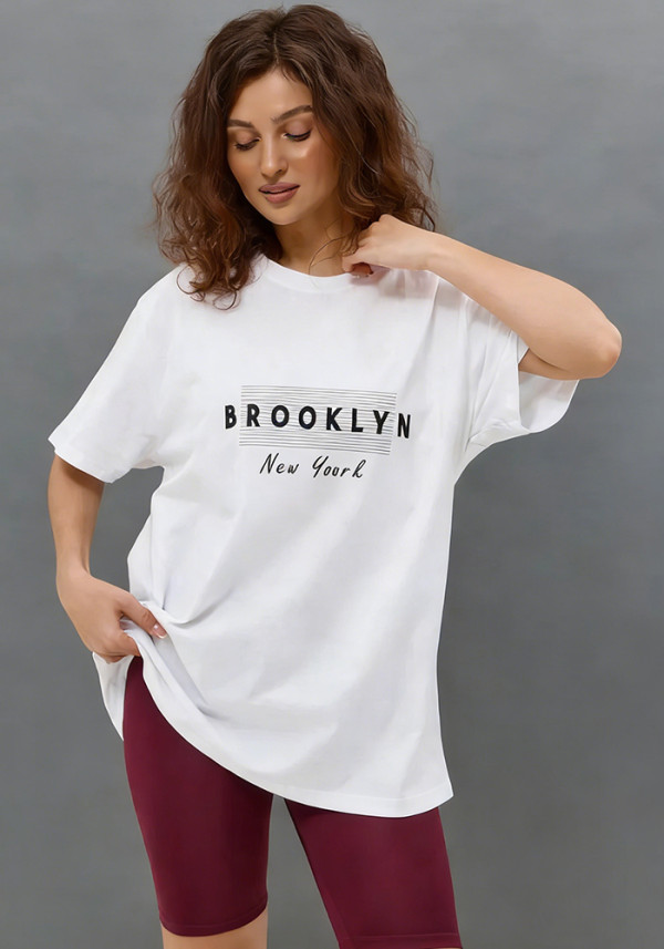 Women's Cotton Short Sleeve Street Style Trendy T-Shirt