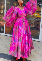 Women's Floral Print Maxi Dress