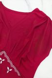 Women's Elegant Slim-Fit Beaded Rhinestone Sleeveless Dress