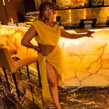 Women Sexy Slash Shoulder Lace-Up Dress