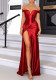 Women Off-Shoulder Slit Dress