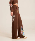 Women Print Hoodies and Pant Casual Two-Piece Set