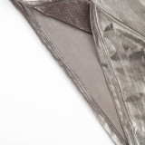 Women Sexy Solid Sleeveless See-Through Dress