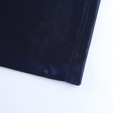 Women Sexy Backless Solid Bodycon Dress