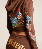 Women Print Hoodies and Pant Casual Two-Piece Set