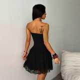 Women Sexy Strapless Backless Autumn Off-Shoulder Dress