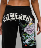 Women Printed Long Sleeve Hoodies and Pant Two-Piece Set
