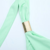 Women Sexy Halter Neck Holidays Maxi Dress