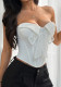 Spring/Summer Women's Chic Bow Corset-Style Strapless Top