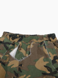 Women's Camouflage Ripped Loose Harem Street Pants