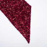 Winter Women's Casual Asymmetric Draped Sleeveless Bodycon Mini Dress