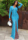 Women's Chic Street Style V-Neck Long Sleeve Patchwork Bodycon Dress