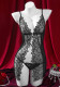 Spring/Summer Women's Embroidered Lace See-Through Lingerie Homewear Set