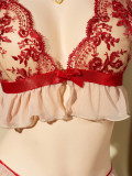 Spring/Summer Women's Luxury Embroidered Lace Sexy Bra Lingerie Set