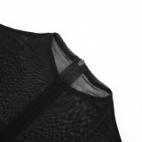 Spring Women's Solid Casual Short Sleeve Jumpsuit Dress Set