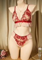 Spring/Summer Women's Luxury Embroidered Lace Sexy Bra Lingerie Set