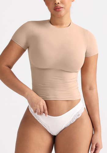 Women's Sexy Summer Round Neck Short-Sleeve T-Shirt