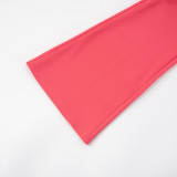 Women's Sexy Letter Print Sleeveless Crop Top and Pants Two-Piece Set