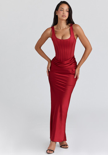 Women's Backless Maxi Dress