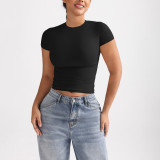 Women's Sexy Summer Round Neck Short-Sleeve T-Shirt