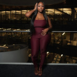 Women's Summer Tie-Up Backless Sexy Jumpsuit