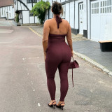 Women's Summer Tie-Up Backless Sexy Jumpsuit