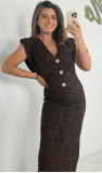 Women's Sexy V-Neck Sequined Dress