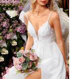 Women's Strapless Lace Dress