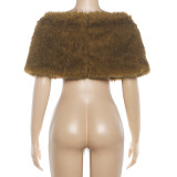 Women's Furry Scarves, Shawls, Capes, and Vests