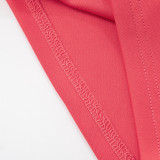 Women's Sexy Letter Print Sleeveless Crop Top and Pants Two-Piece Set