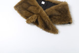Women's Furry Scarves, Shawls, Capes, and Vests