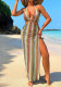 Women's Sexy Bohemian Lace-Up Slit Beach Skirt