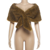 Women's Furry Scarves, Shawls, Capes, and Vests